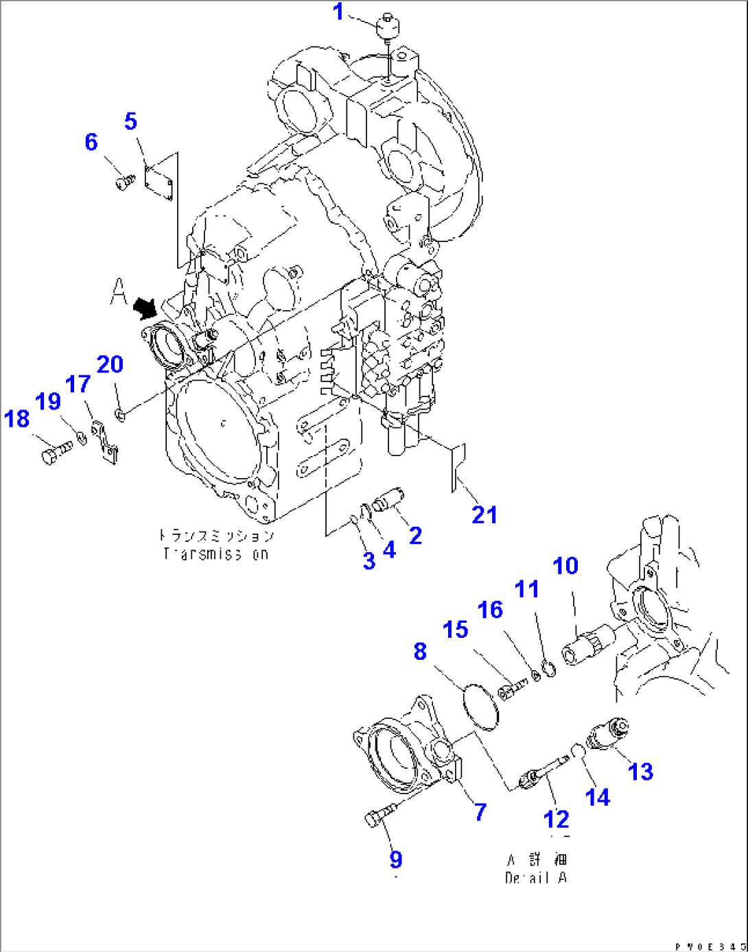 TRANSMISSION (ACCESSORY) (WITH EMERGENCY STEERING)(#54104-)