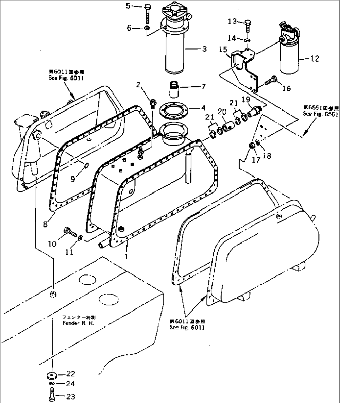 HYDRAULIC TANK AND FILTER (3/3)