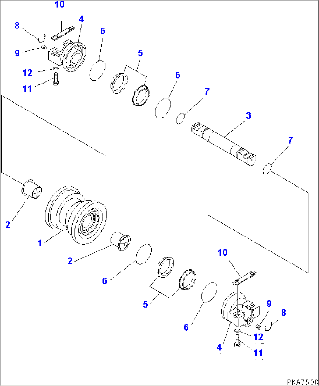 TRACK ROLLER(#B20001-B20500)