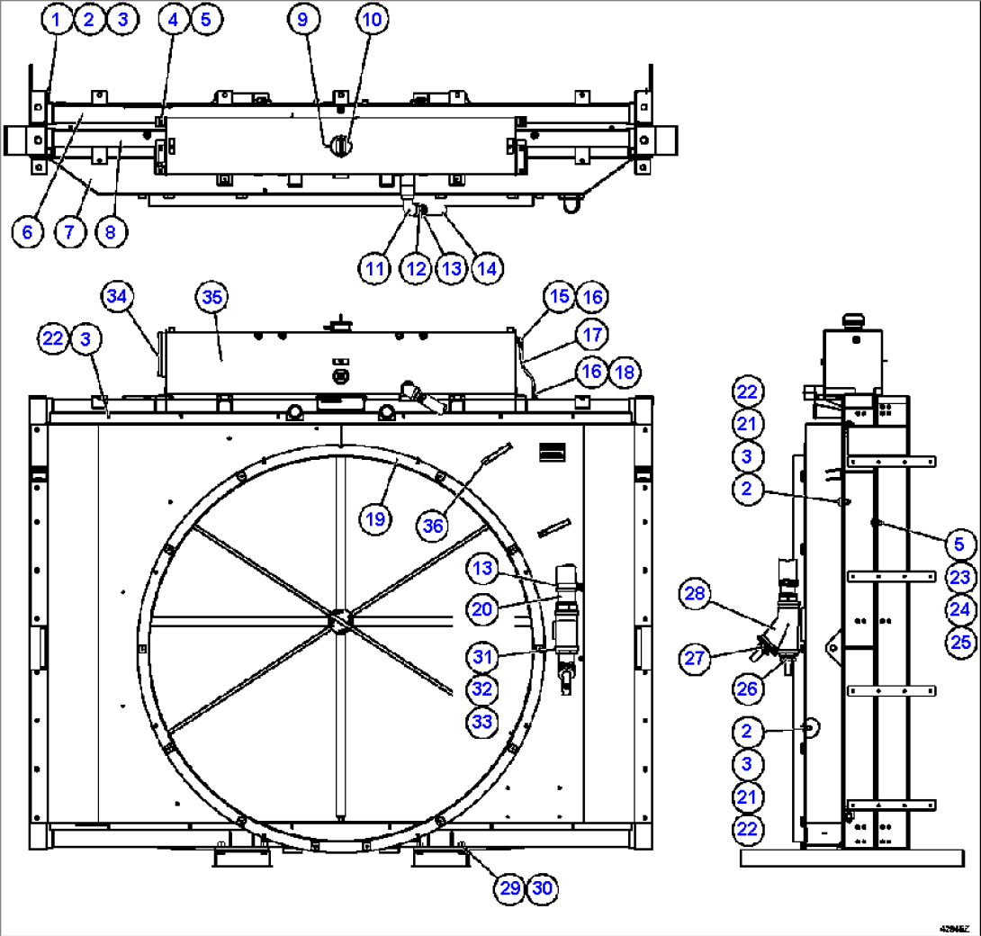 RADIATOR & SHROUD ASSEMBLY PC2800