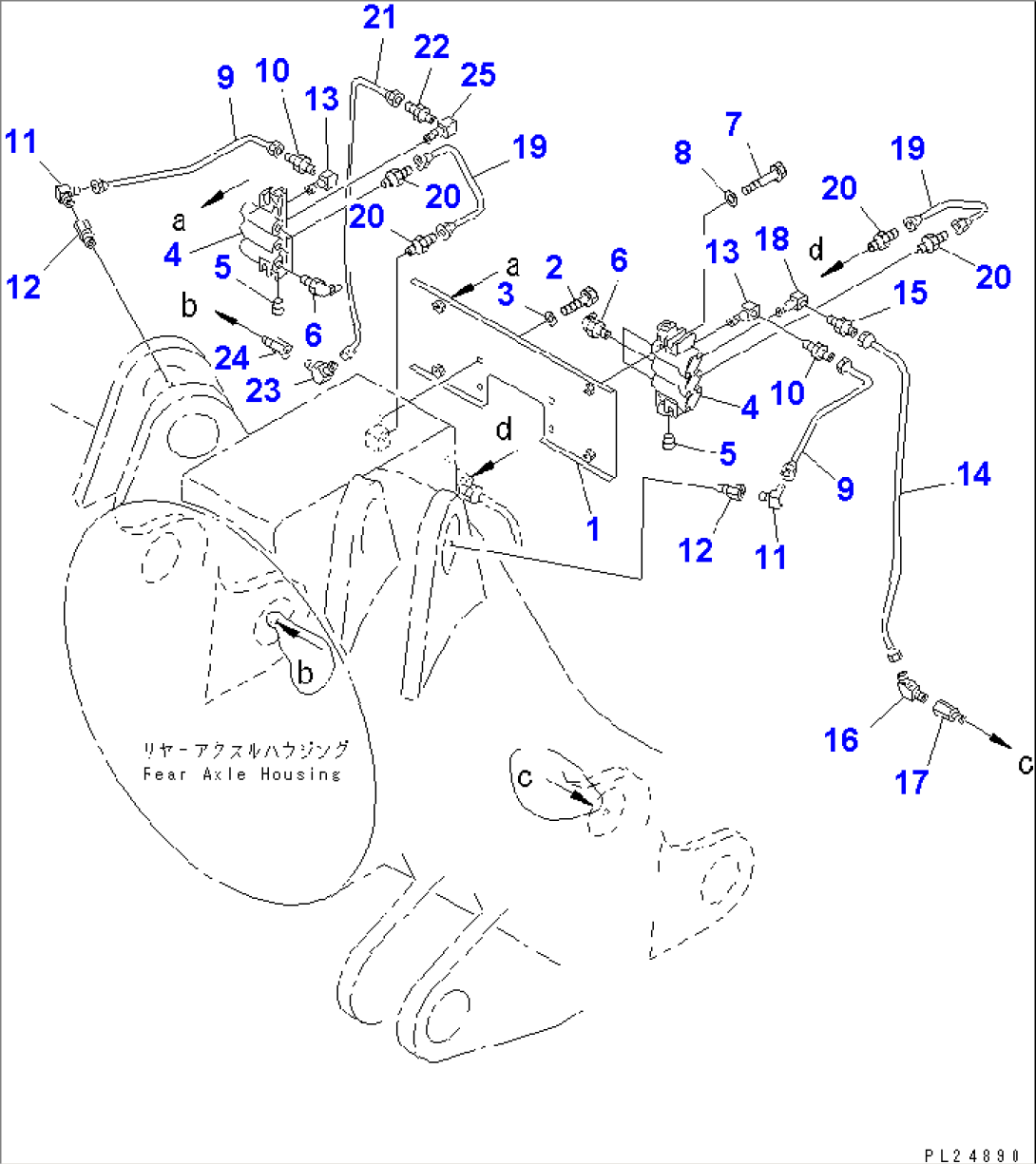 AUTO LUBRICATION (REAR AXLE SUPORT LINE) (2/2)