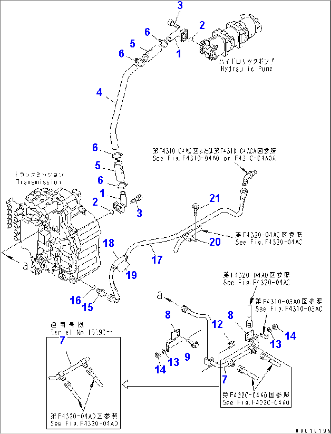 TRANSMISSION (TORQUE CONVERTER PIPING LINE) (1/2)