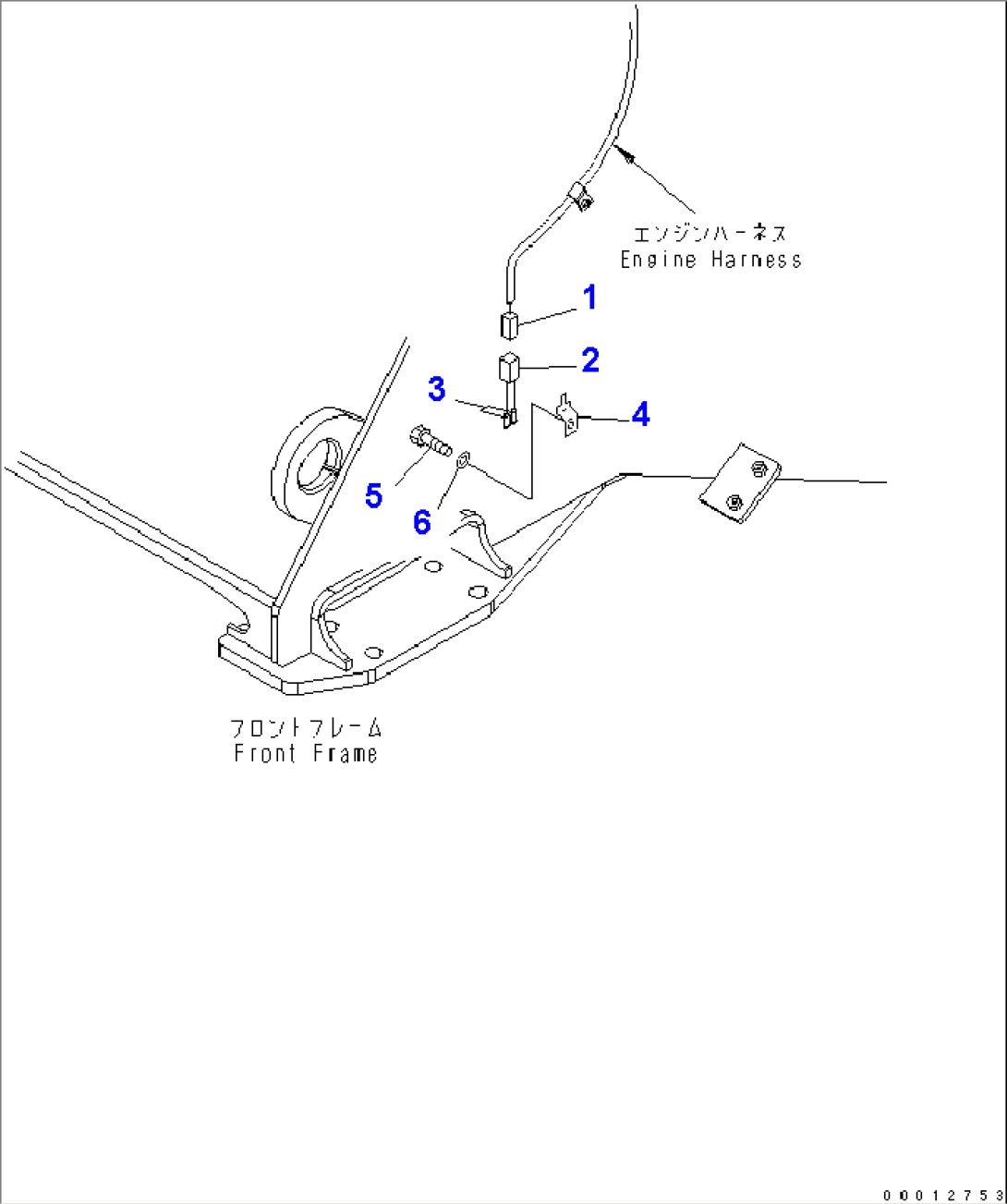 FRONT HARNESS (E.C.S.S. LESS) (EXCEPT JAPAN)