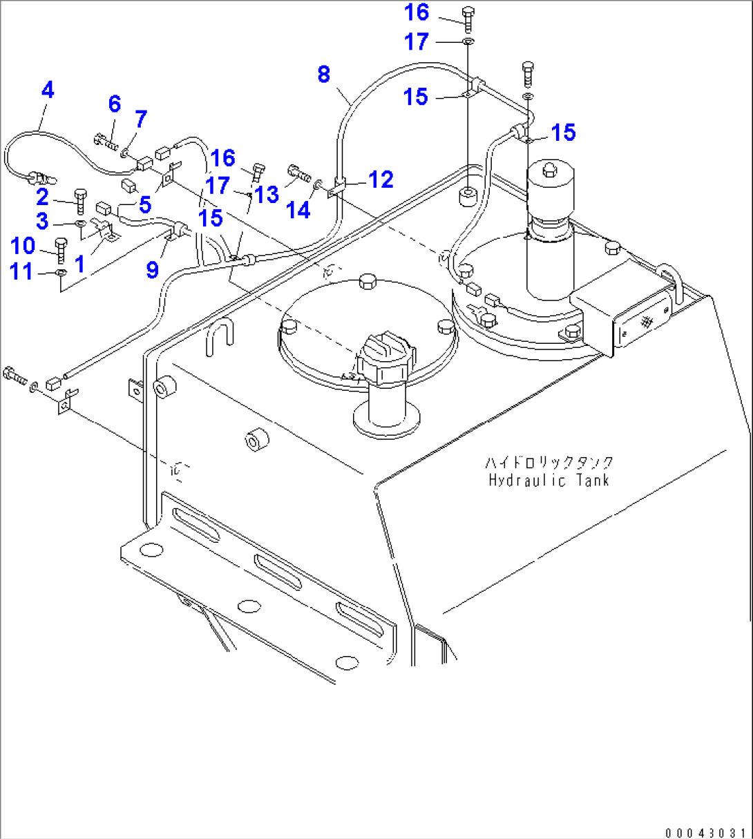 HYDRAULIC TANK (SENSOR)(#2001-)