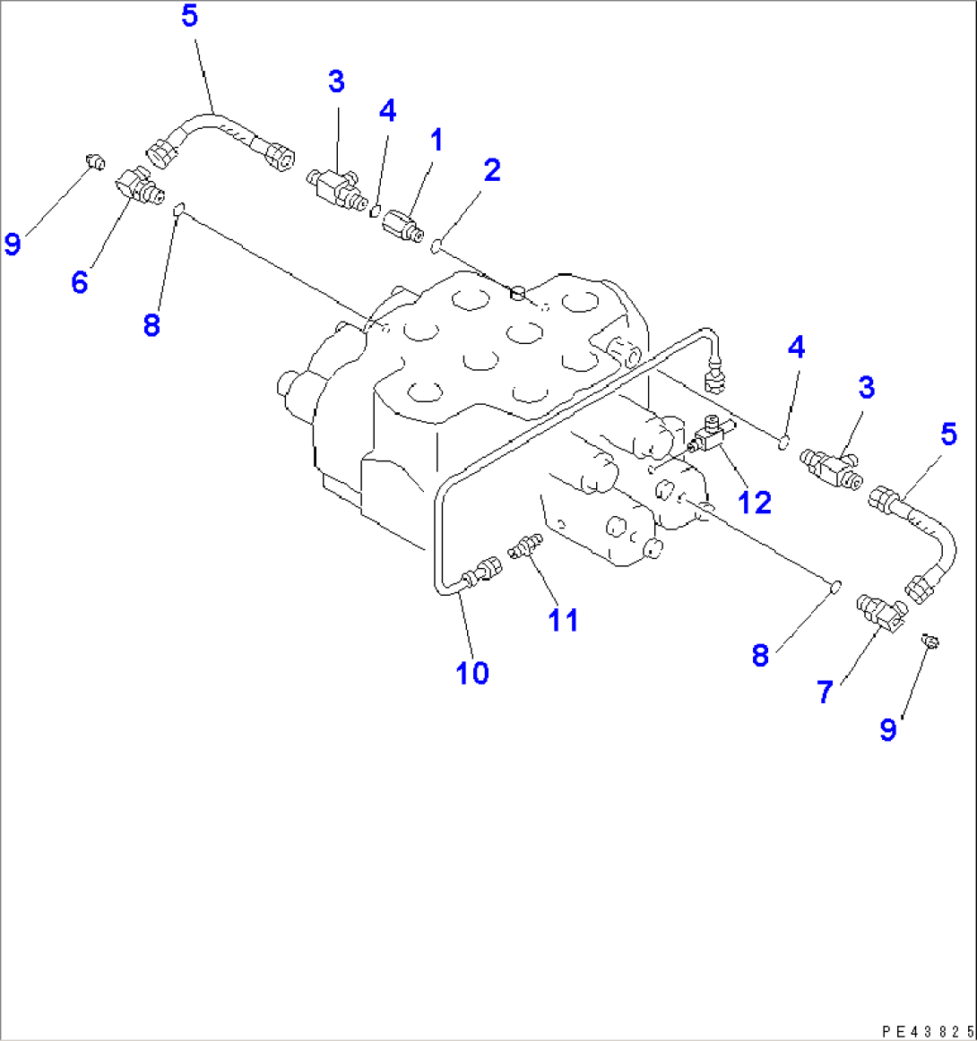 2-SPOOL CONTROL VALVE (3/3)(#50001-)