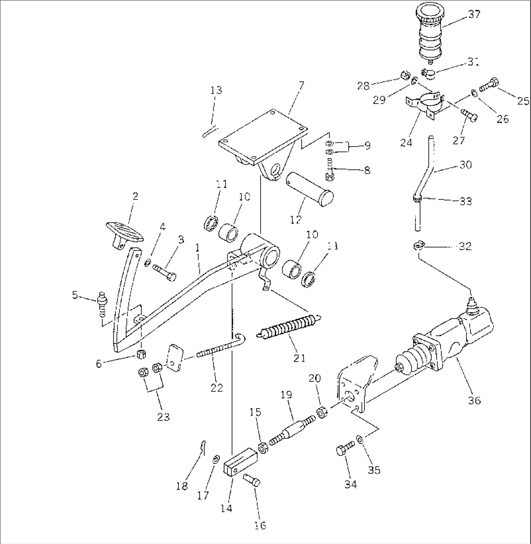 BRAKE PEDAL(#10243-)