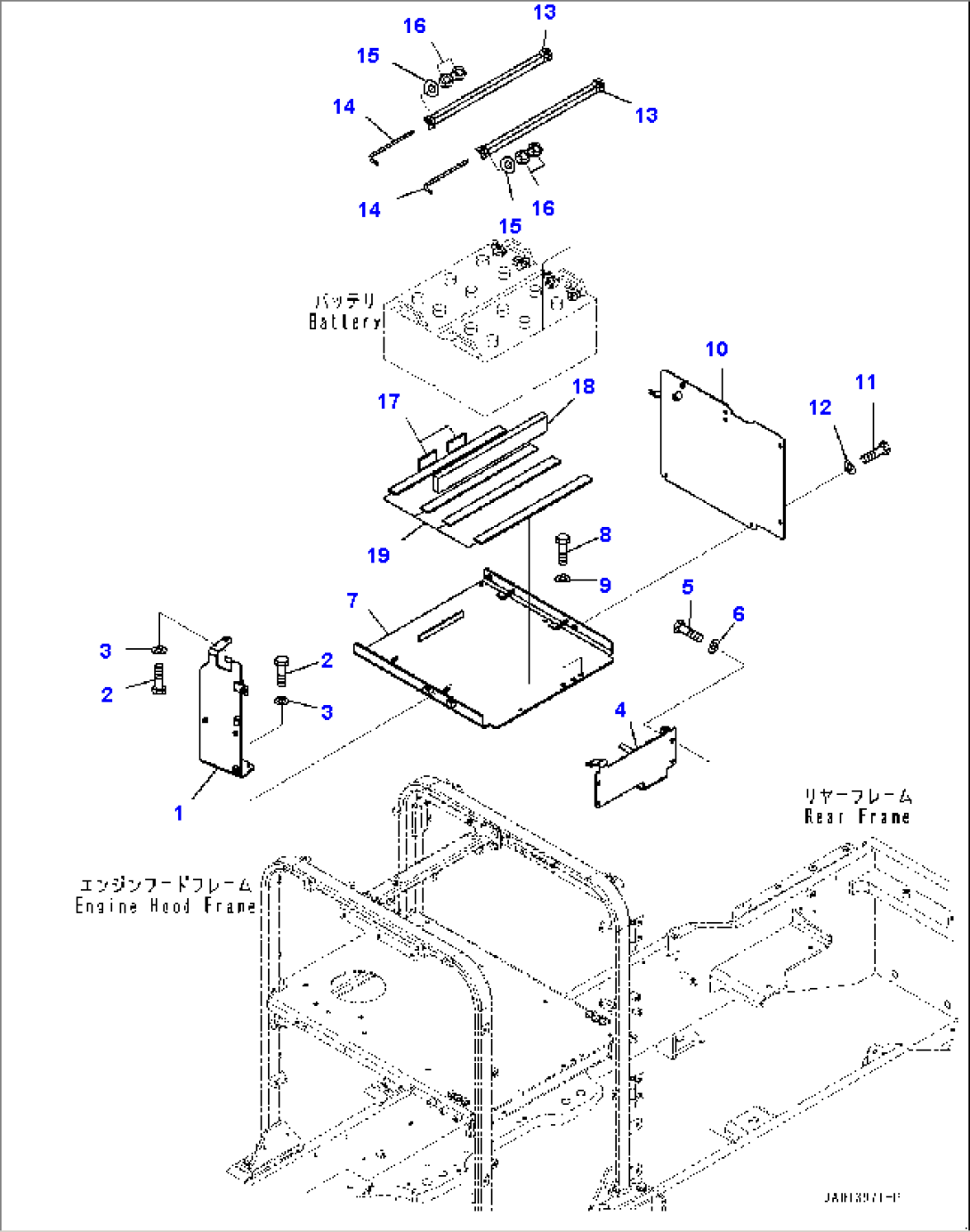Battery Box, Battery Box Related Parts (#26001-)
