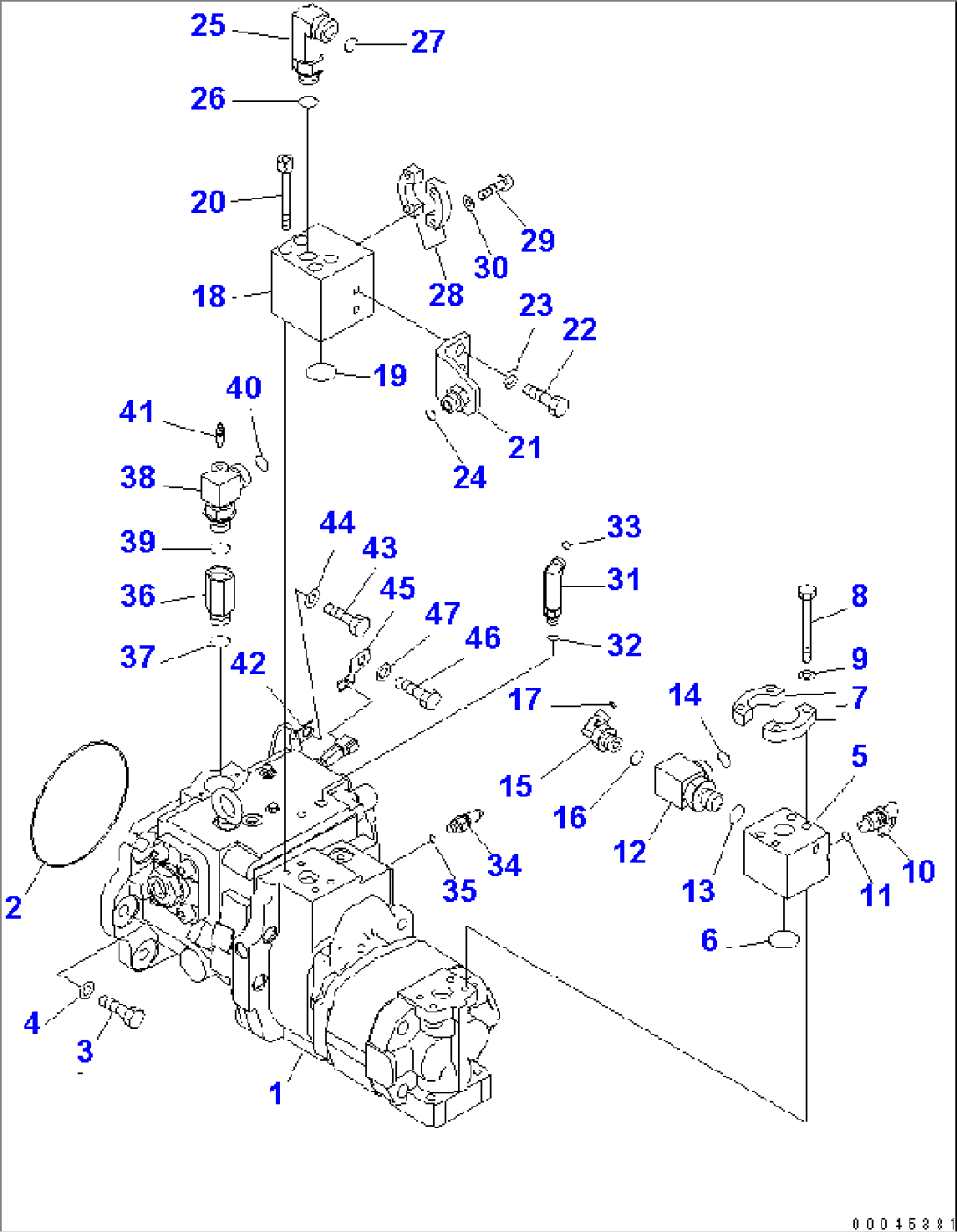 GEAR PUMP (JOINT PARTS)(#30001-)