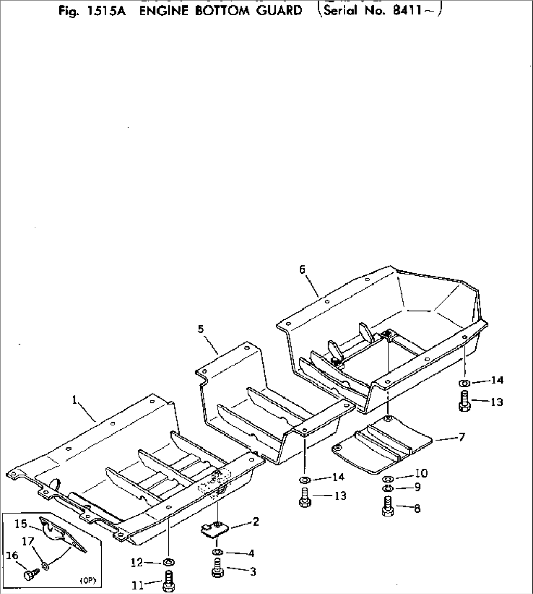 ENGINE BOTTOM GUARD(#8411-)