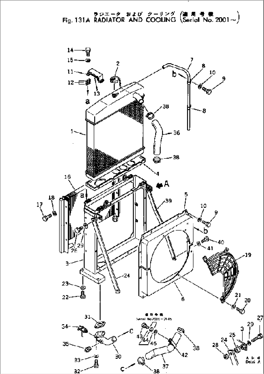 RADIATOR AND COOLING(#2001-)