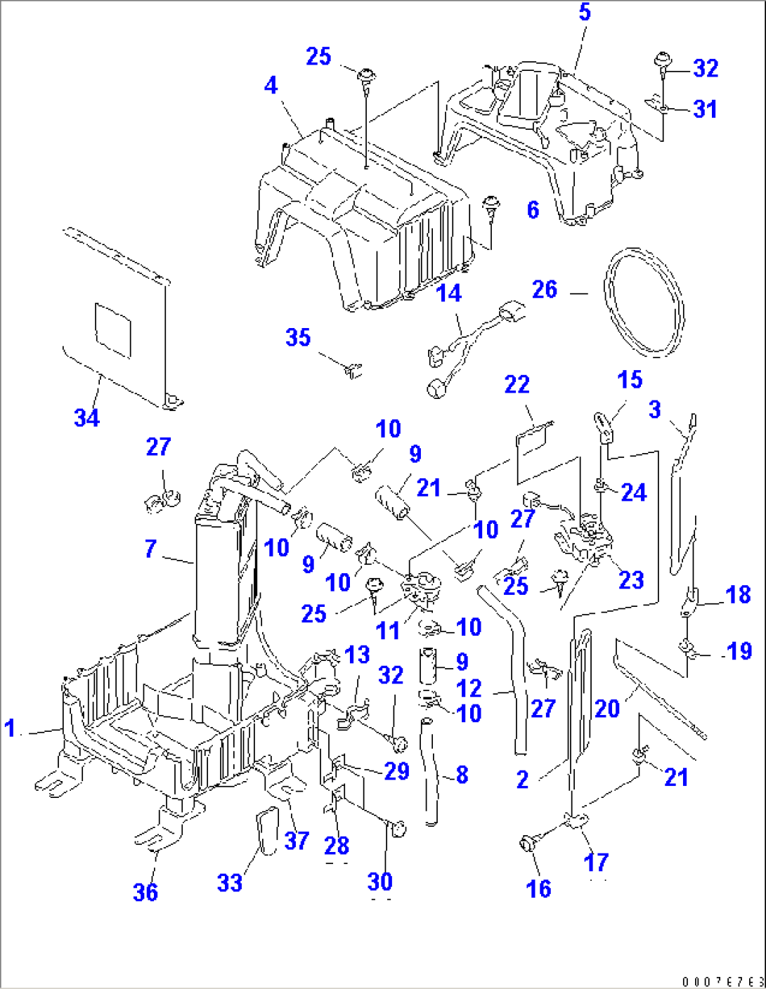 HEATER UNIT (INNER PARTS)