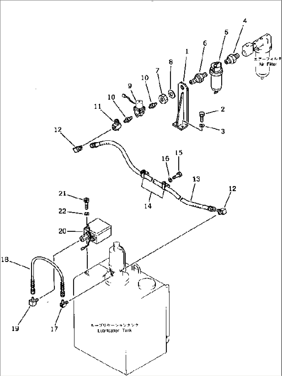 AIR PIPING (FOR LUBRICATION TANK)