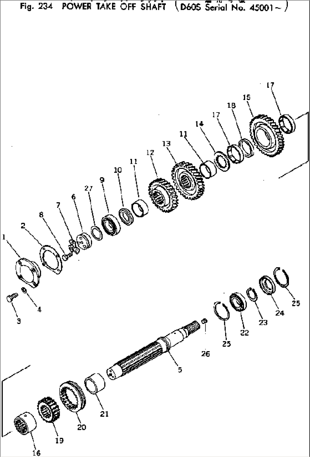 POWER TAKE OFF SHAFT