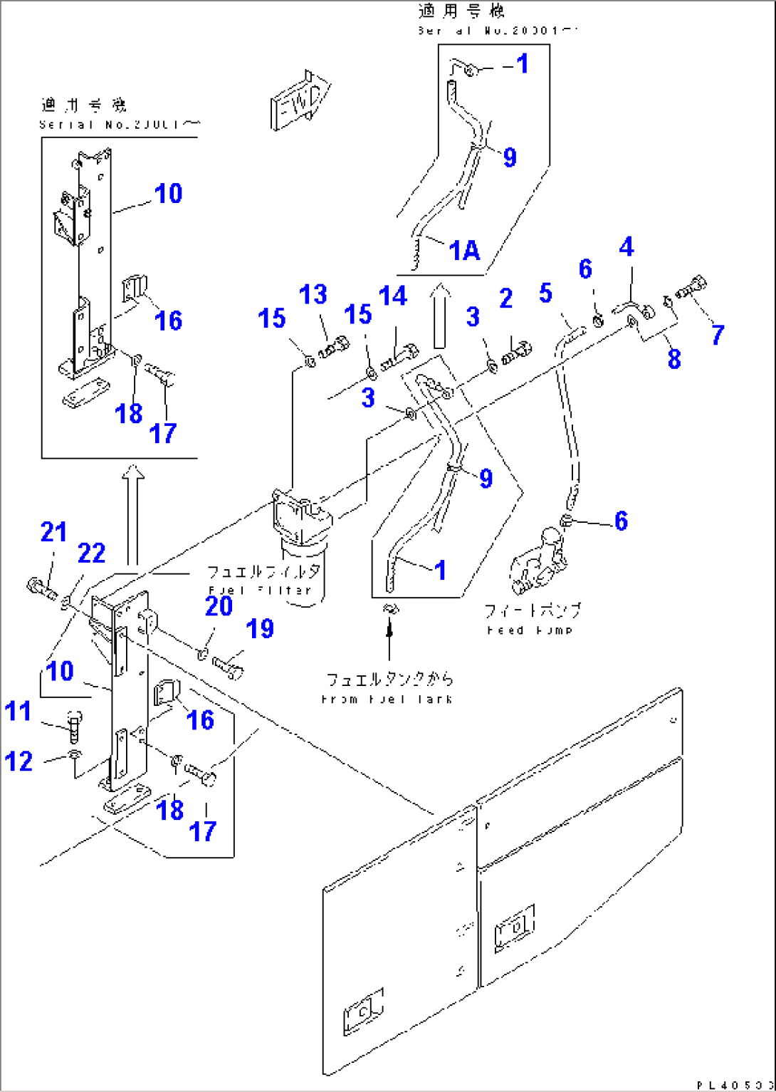 ADDITIONAL FUEL FILTER PIPING