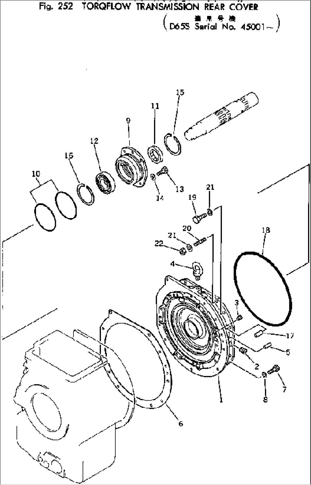 TORQFLOW TRANSMISSION REAR COVER