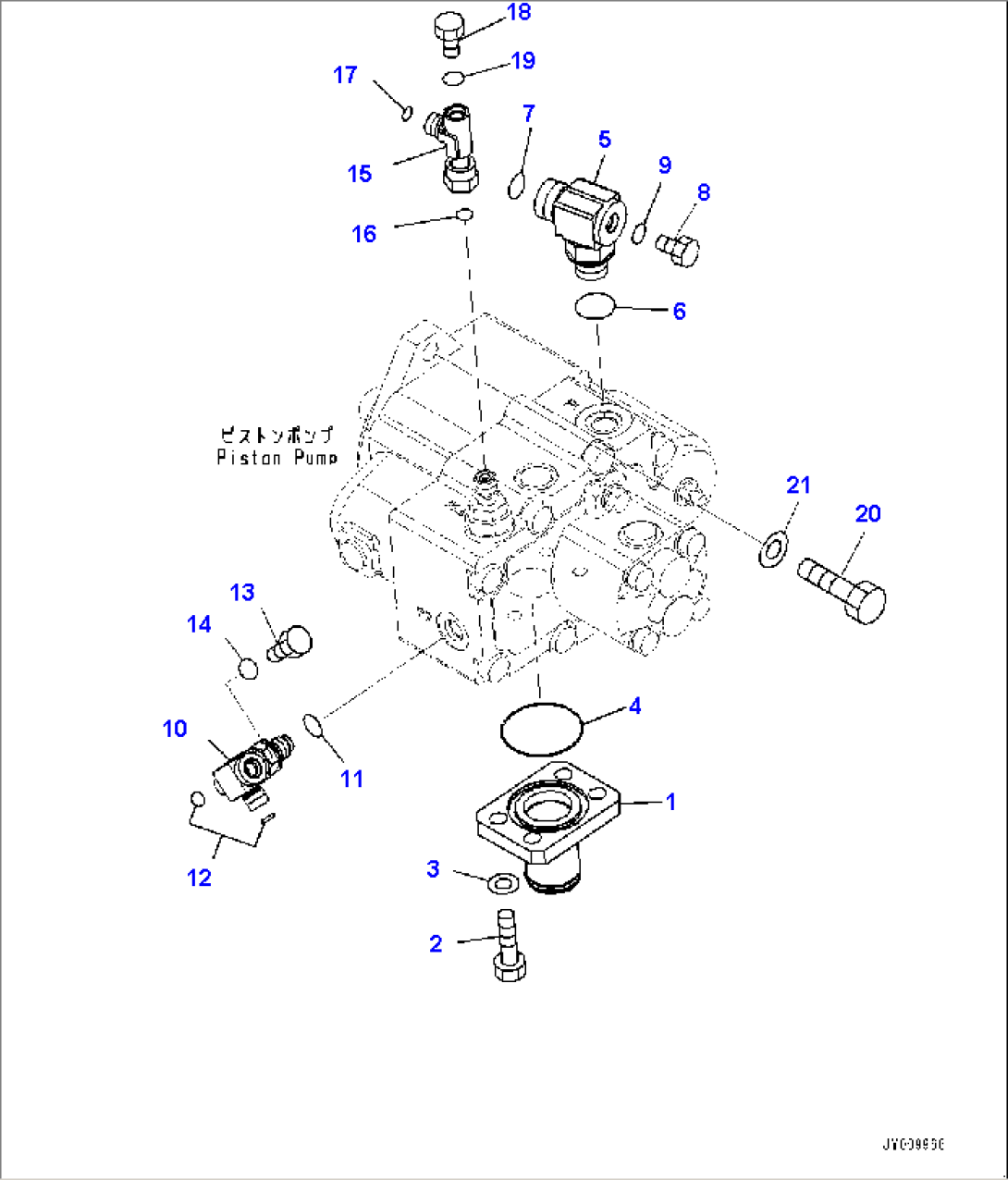 Piston Pump, Connecting Parts (#20001-20464)