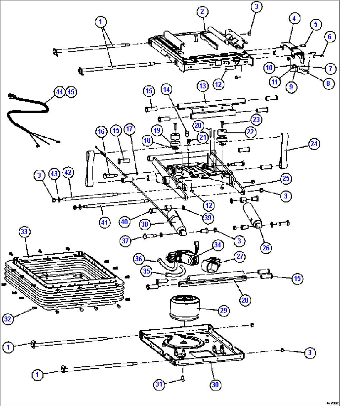 SEAT SUSPENSION ASSEMBLY (EM4055)