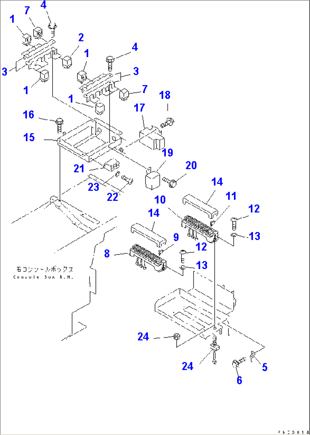 FLOOR HARNESS (RELAY AND FUSE) (WITH JOY STICK STEERING)(#50001-52000)