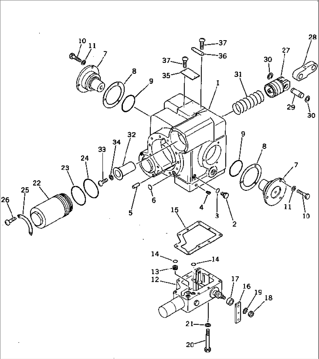 HYDRAULIC PUMP (FOR TRAVEL) (1/2)