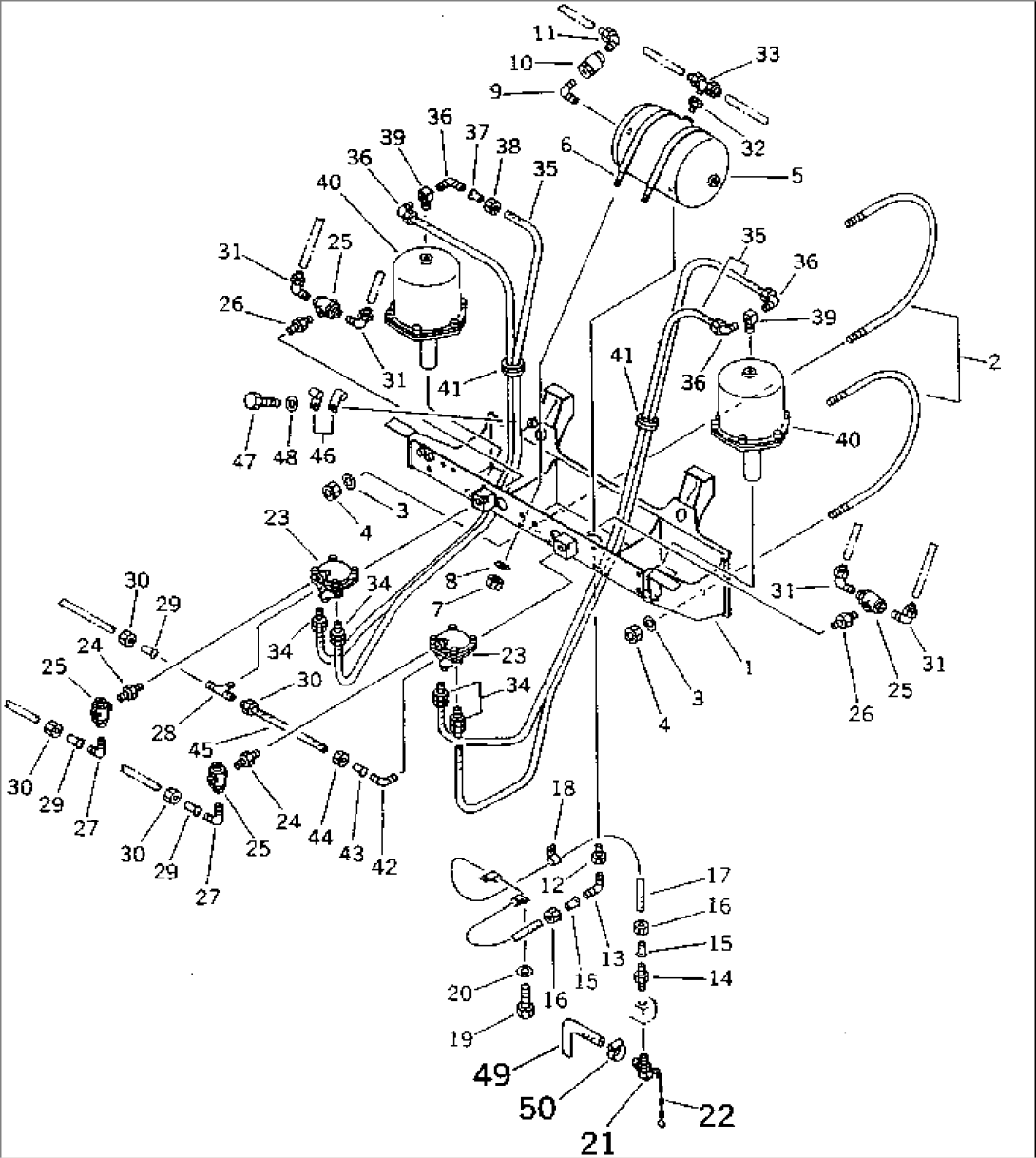 AIR PIPING (RELAY VALVE TO BRAKE CHAMBER)