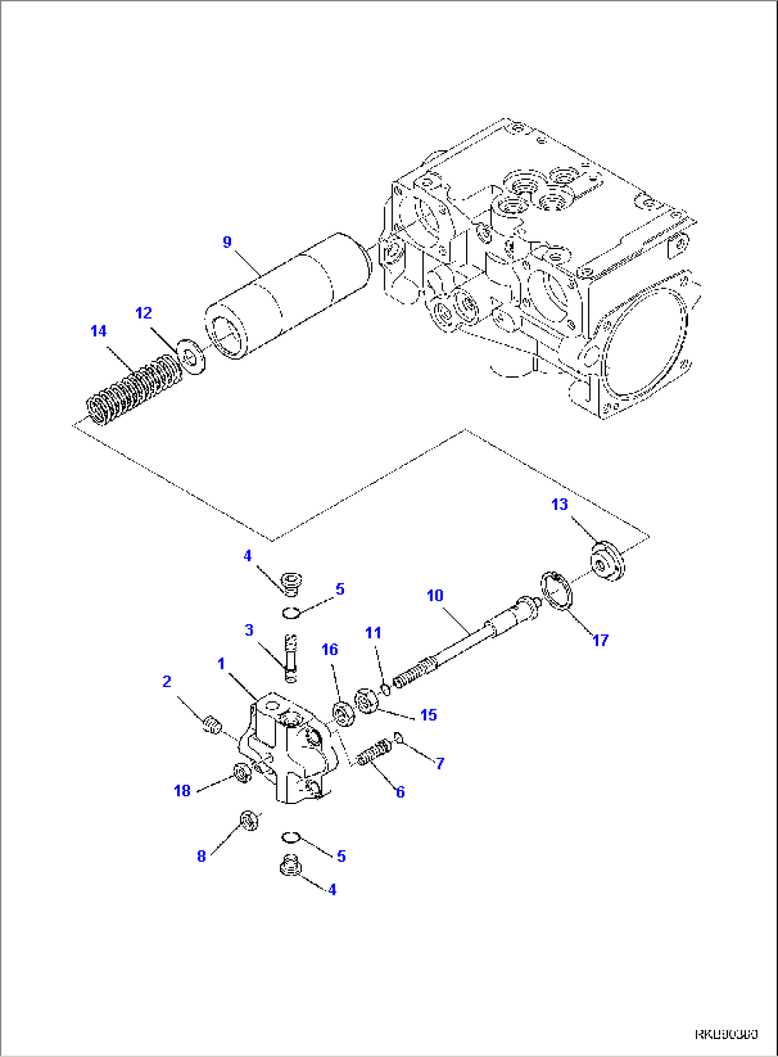 HYDRAULIC PUMP (HIGH-FLOW) (3/13)