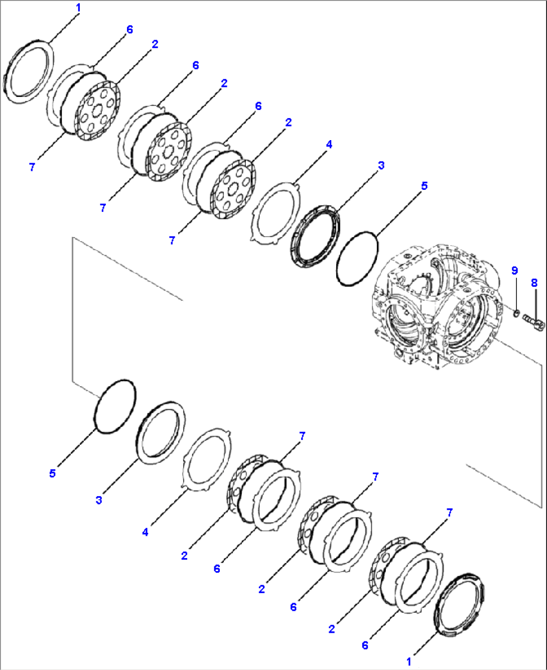 F4500-56B0 REAR AXLE BRAKE ASSEMBLY