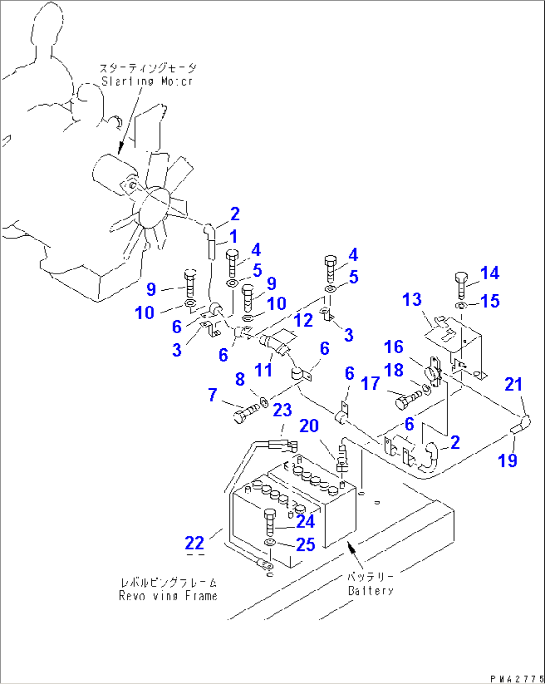 WIRING (STARTING HARNESS)(#15001-15010)