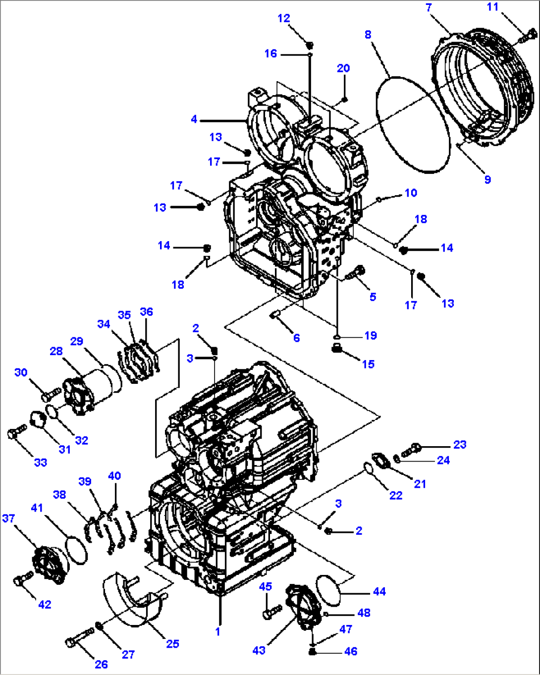 F4350-55A0 TRANSMISSION TRANSMISSION CASE