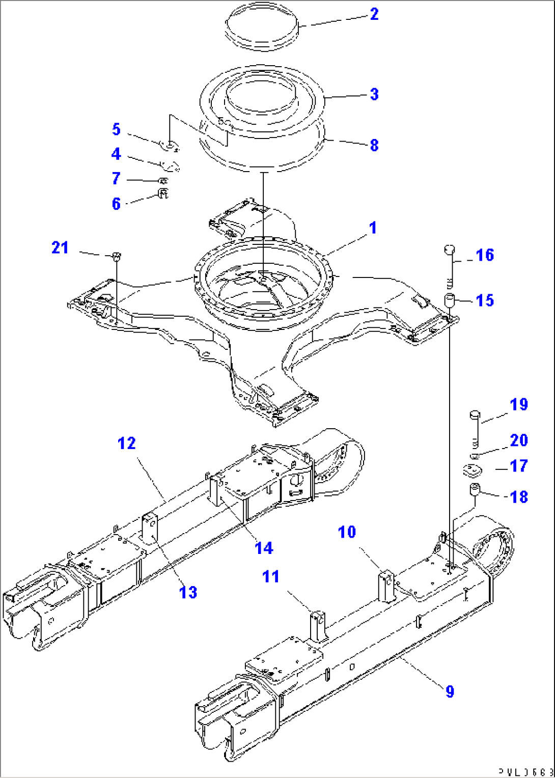 TRACK FRAME (FRAME) (VARIABLE GAUGE)