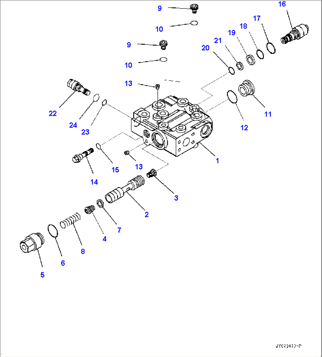 Steering Demand Valve, Priority Valve (#80001-81076)