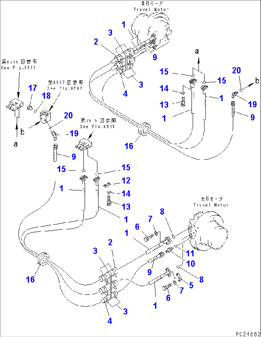 TRAVEL CONTROL PIPING(#1042-)