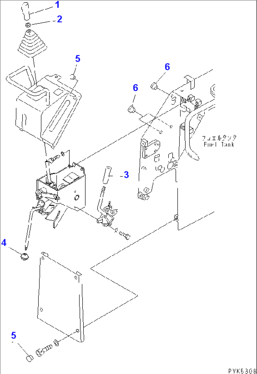 CONTROL KNOB (FOR MONO LEVER STEERING) (FOR F3-R3 TRANSMISSION)(#90001-)