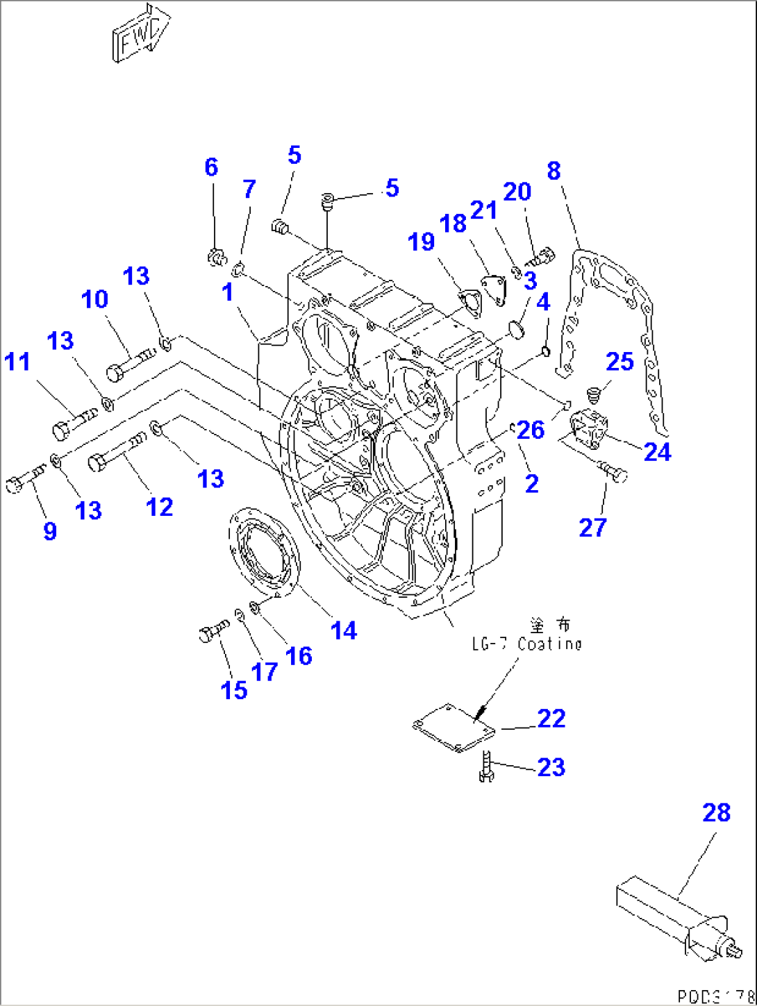 FLYWHEEL HOUSING(#21564-)