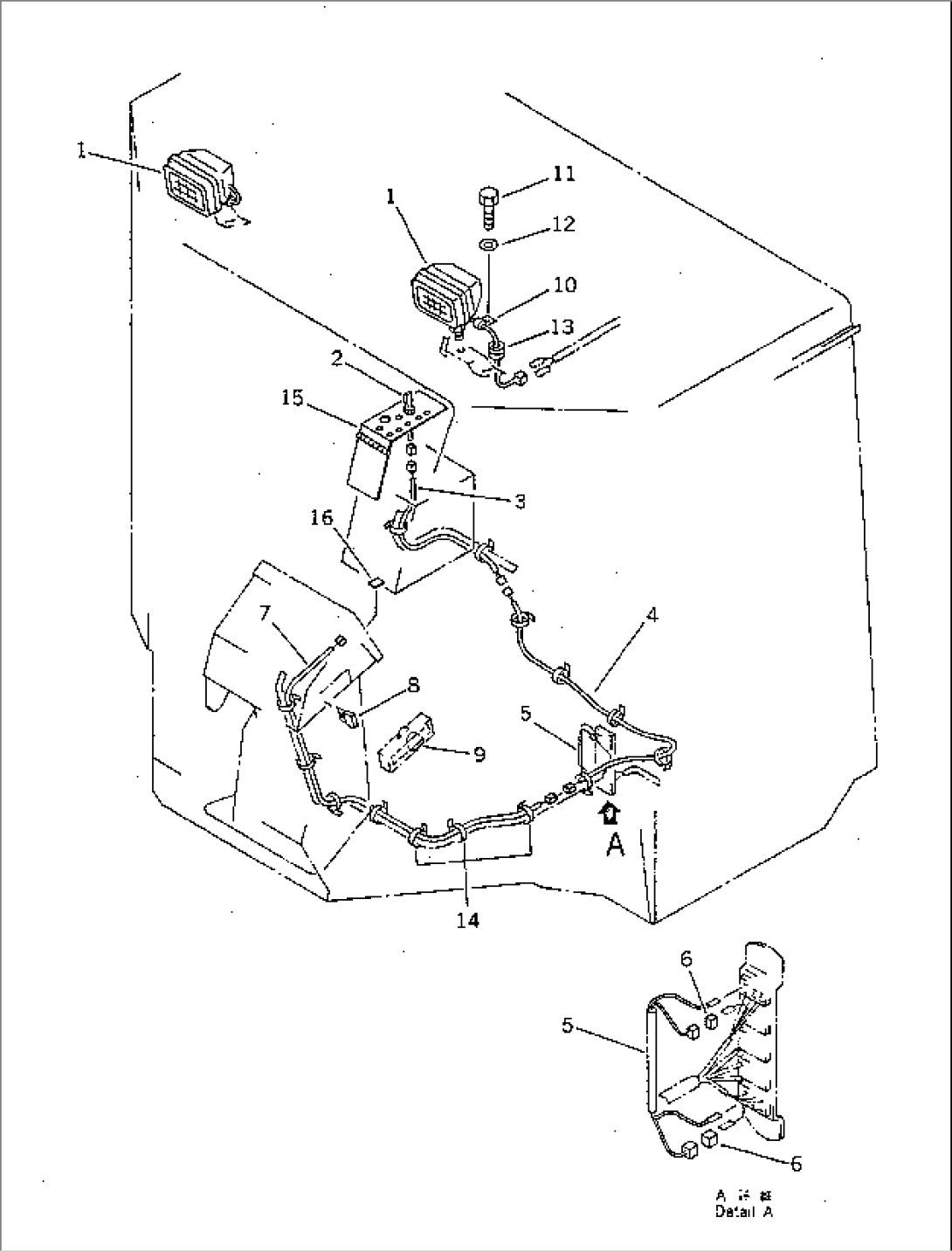 WORK LAMP (FOR 2-PERSONS CAB)