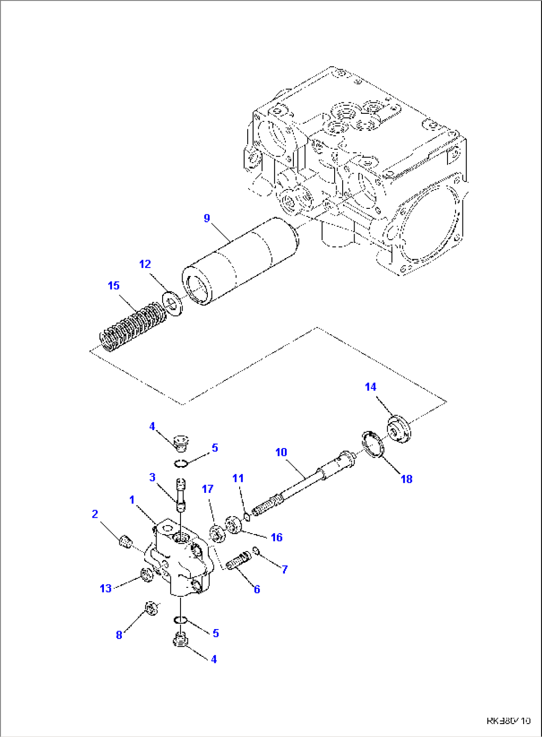 HYDRAULIC PUMP (HIGH-FLOW) (6/13)