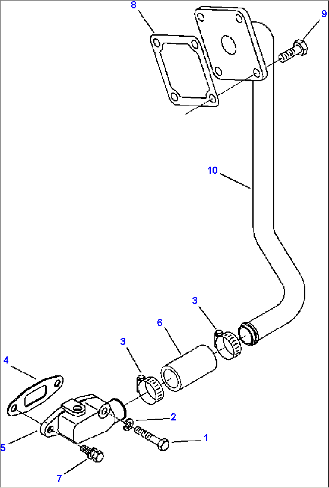 FIG. A7104-A9A5 AIR COMPRESSOR INLET - CHASSIS SERIAL NUMBER A10279 AND UP