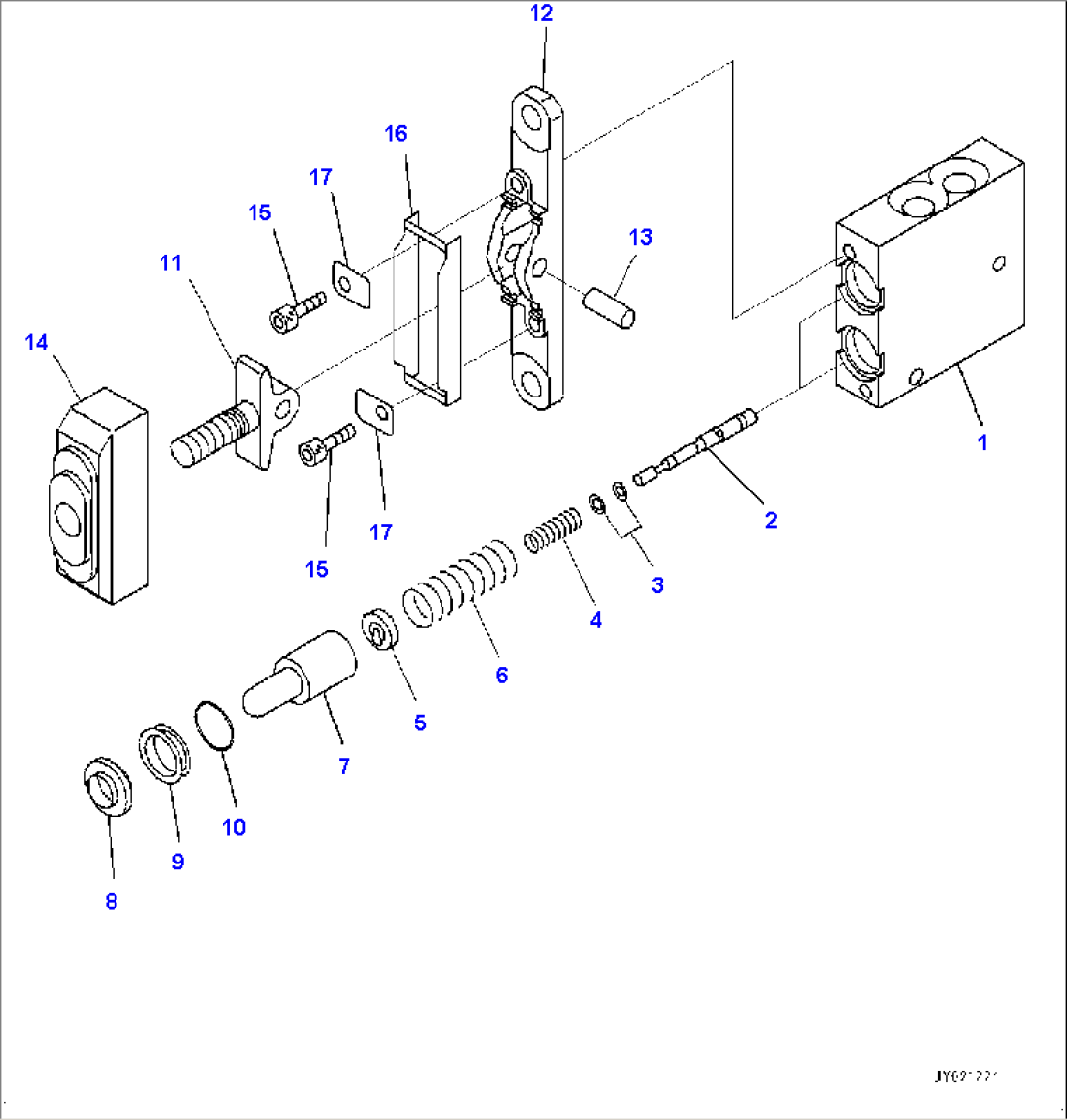 Rear Work Equipment Control, PPC Valve for Attachment (#B60001-)
