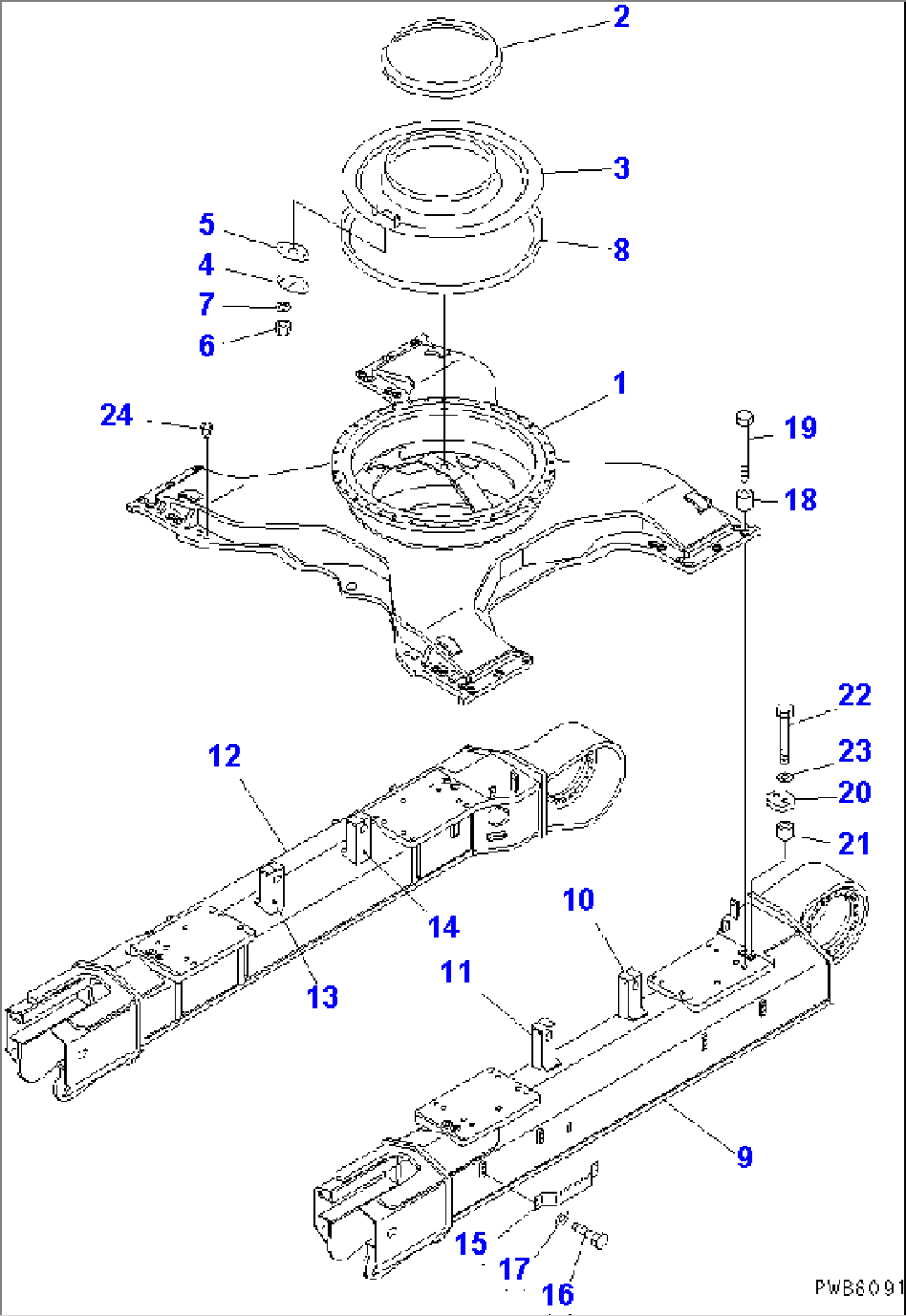 TRACK FRAME (VARIABLE GAUGE)(#32001-32249)