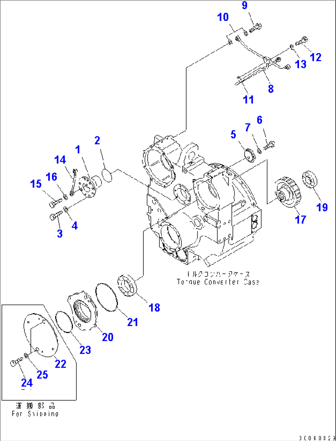 TORQUE CONVERTER (POWER TAKE OFF) (COLD WEATHER (B) SPEC.) (WITH LOCK UP CLUTCH)