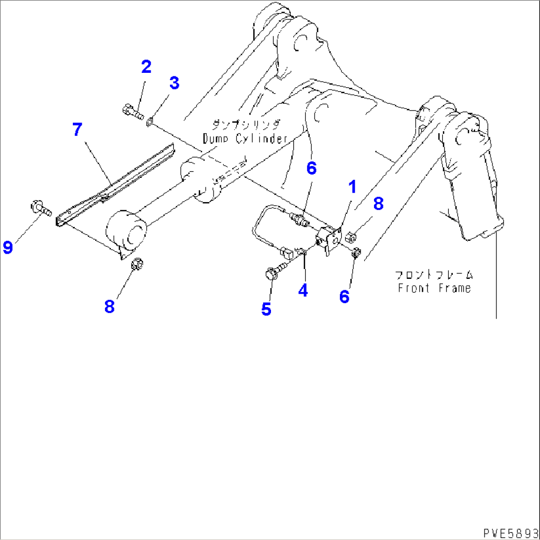 BUCKET POSITIONER (WITH LARGE BUCKET CYLINDER)