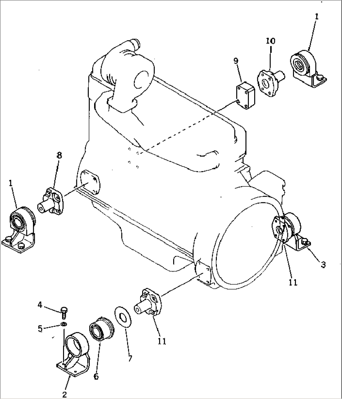 ENGINE MOUNT(#15001-15039)