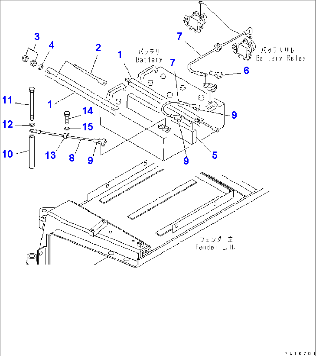 BATTERY (LARGE CAPACITY) AND STARTING HARNESS
