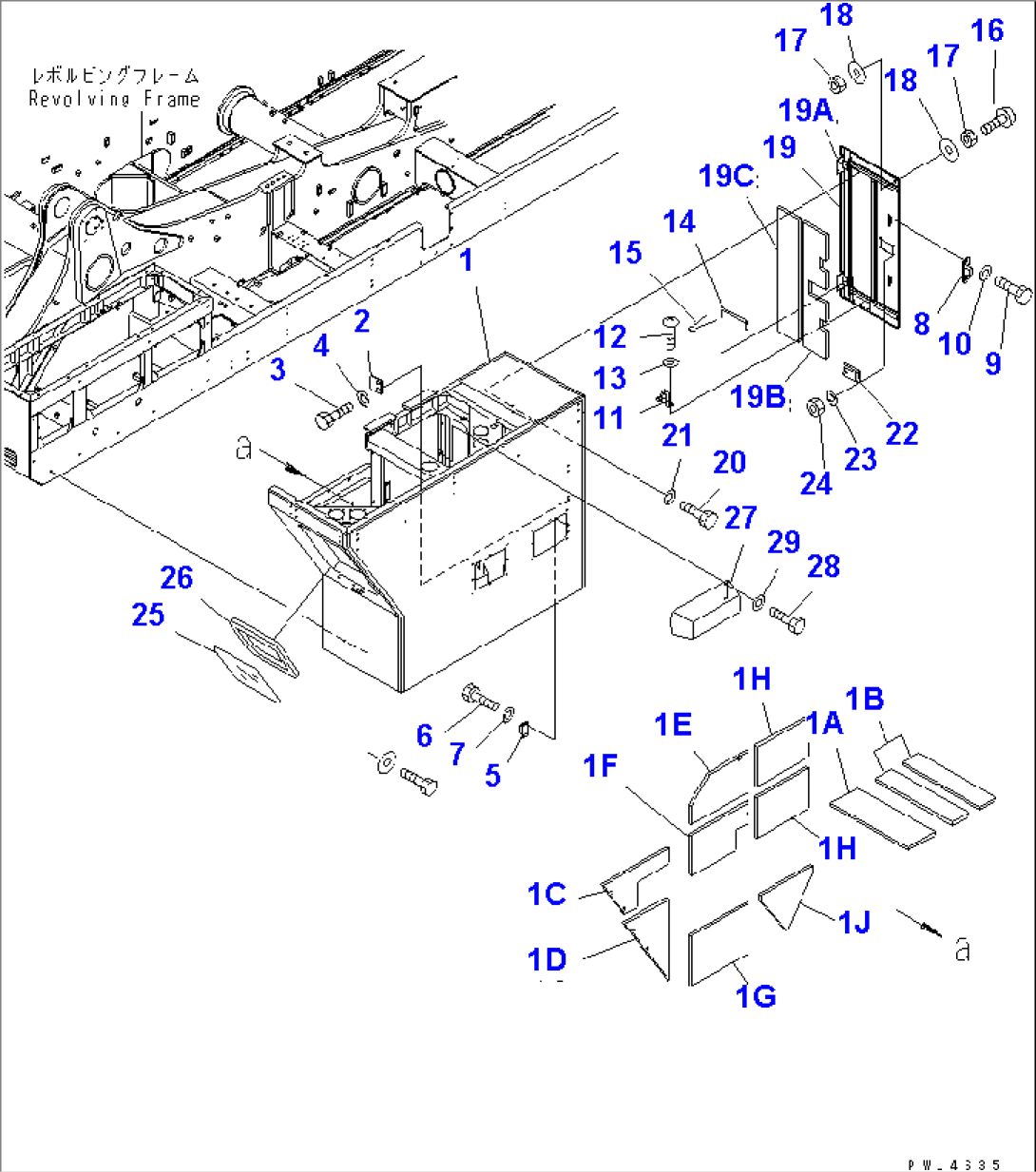 CAB MOUNT (FRAME L.H.)(#10005-)
