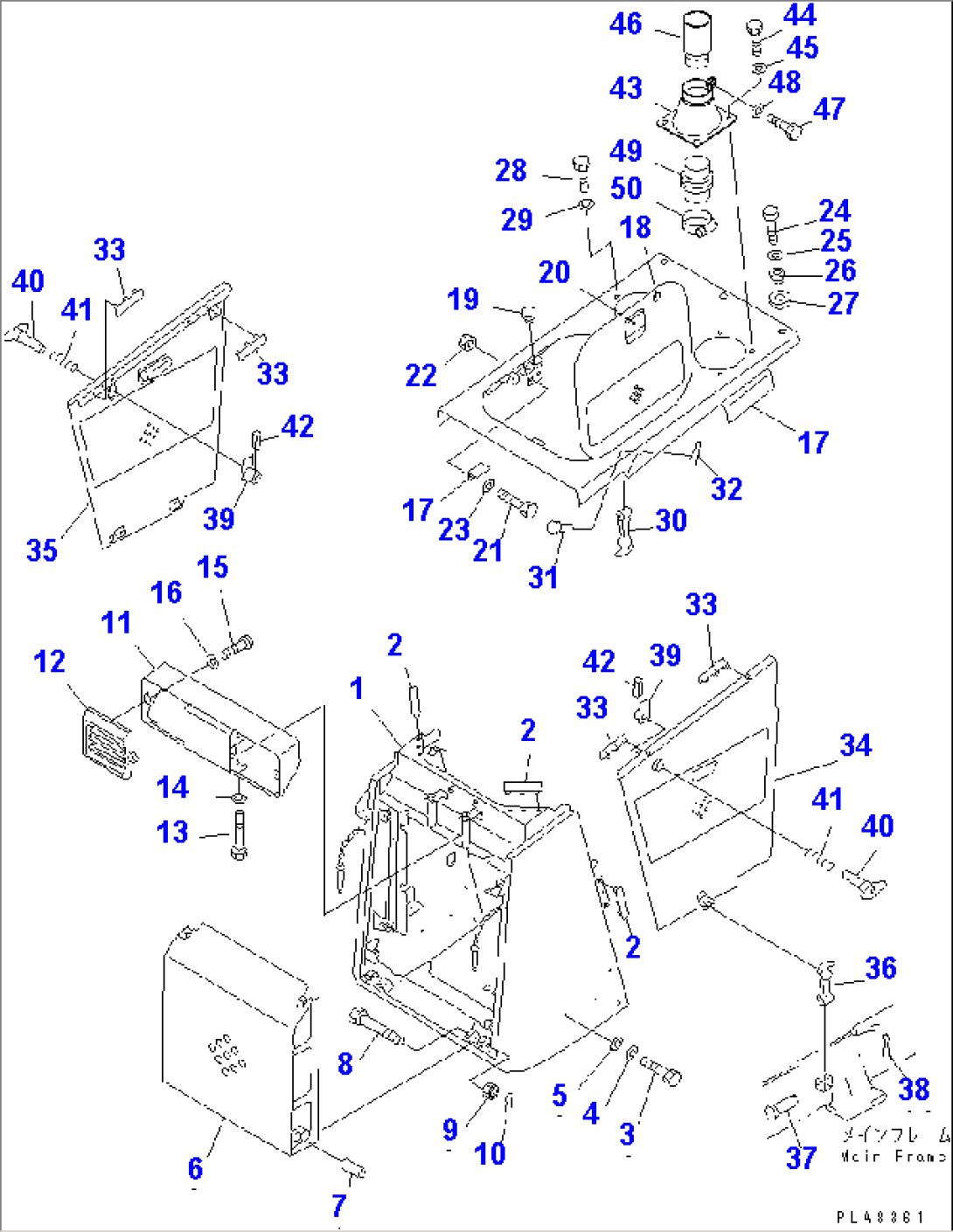 RADIATOR GUARO AND HOOD (FOR PRE CLEANER)
