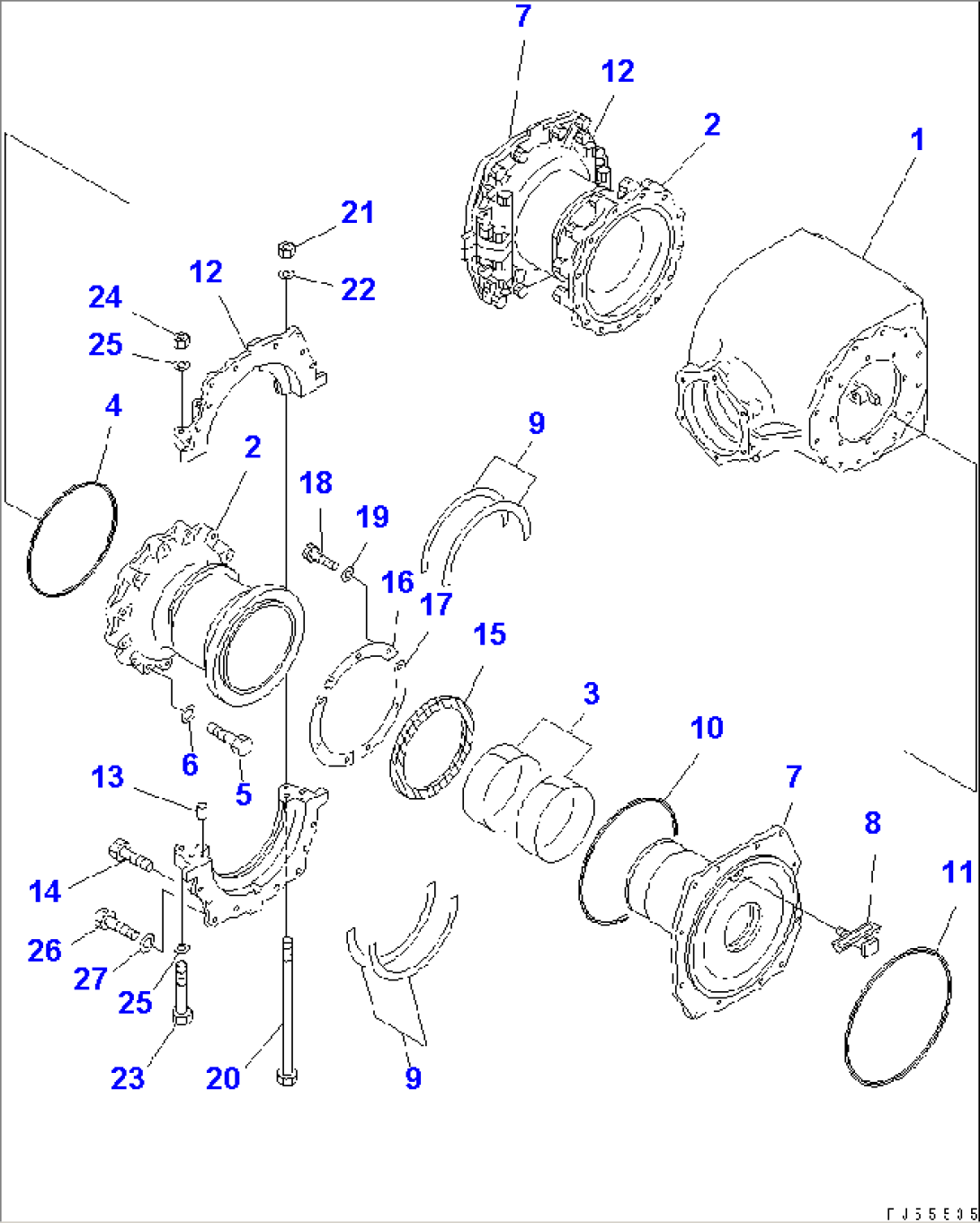 FINAL DRIVE CASE (1/2)(#5627-5700)