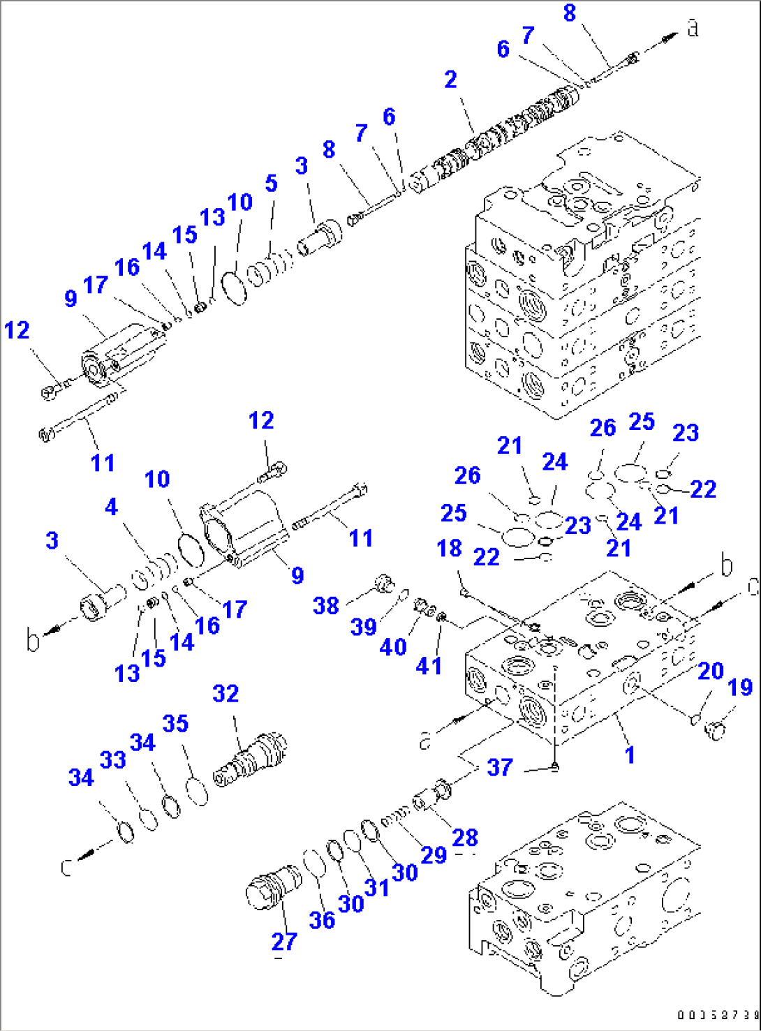 MAIN VALVE (3-SPOOL) (4/10)