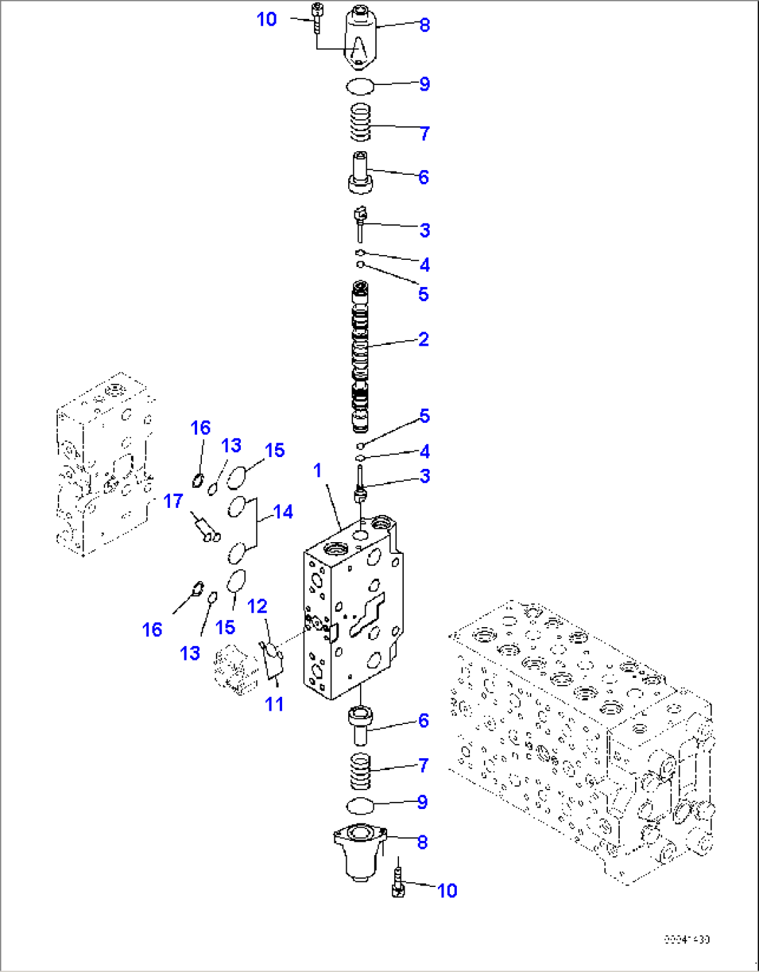 Main Control Valve, Inner Parts, Control Valve (18/21)