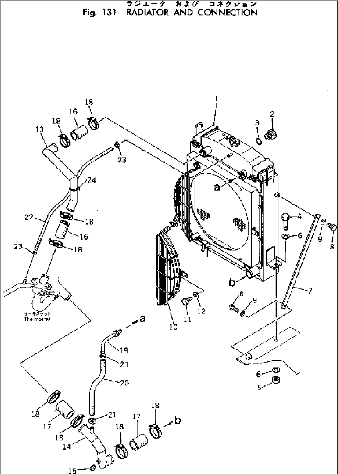 RADIATOR AND CONNECTION