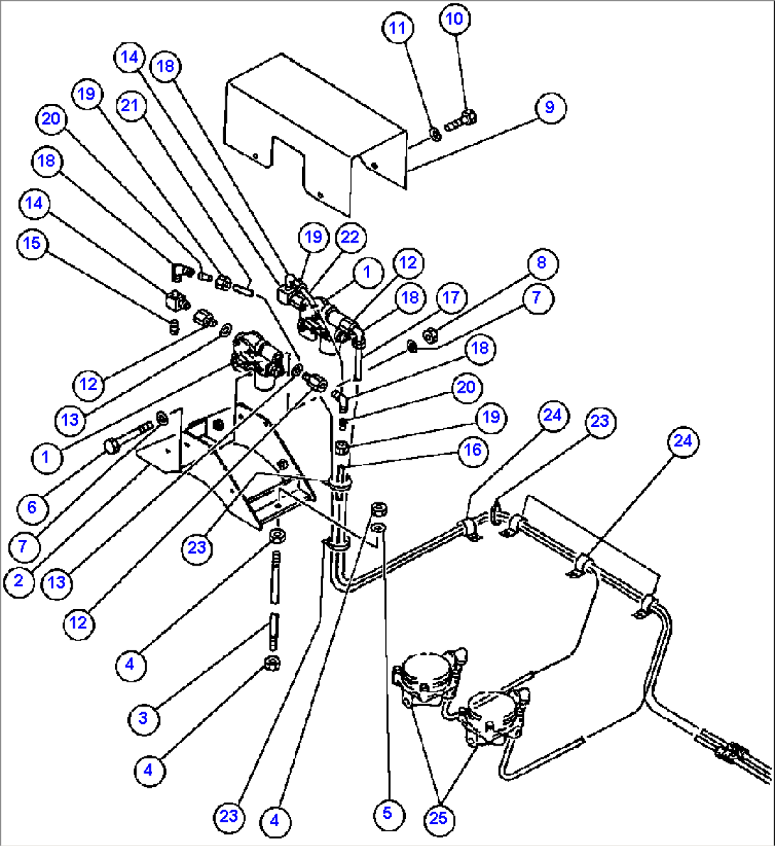 FRONT AIR PIPING (ABS/ASR)