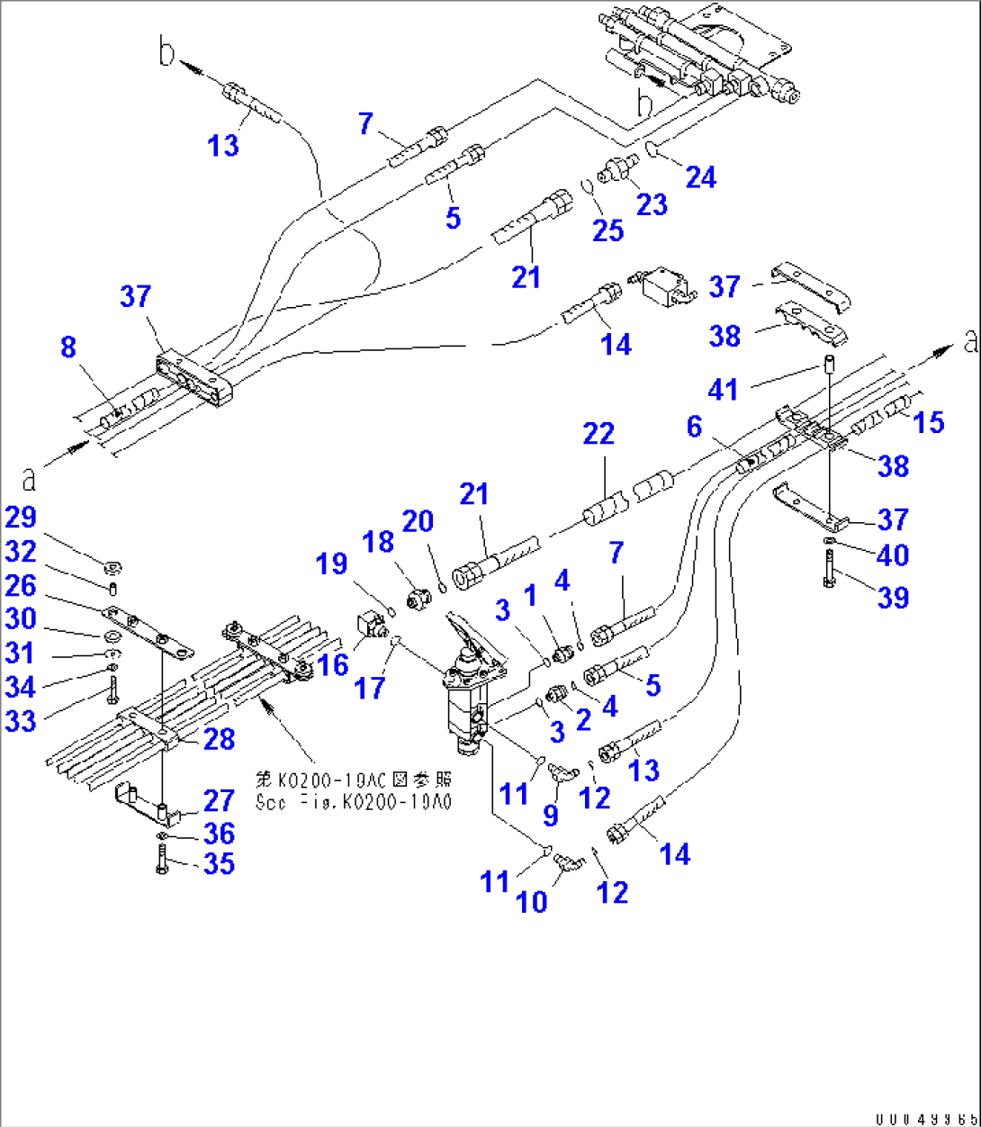 FLOOR (BRAKE PIPING)(#2001-)